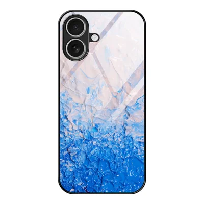 Til iPhone 17 Case Marmorstil Tempered Glass + PC + TPU Telefonbeskyttelse - DL07