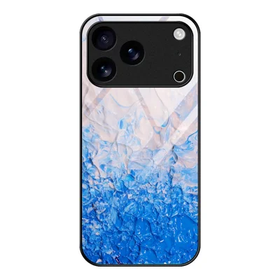 For iPhone 17 Pro Case Marble Pattern Tempered Glass + PC + TPU Phone Cover - DL07