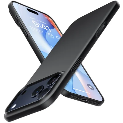 TORRAS Slimfit Mag Series For iPhone 17 Pro Max Case Compatible with MagSafe Hard PC Shockproof Phone Cover - Black