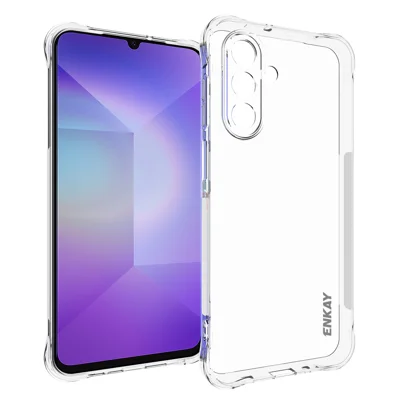 ENKAY HAT PRINCE For Samsung Galaxy A17 5G / A17 4G / A26 5G / A16 5G / A16 4G Clear Phone Case   Shockproof Anti-slip TPU Cover - Transparent