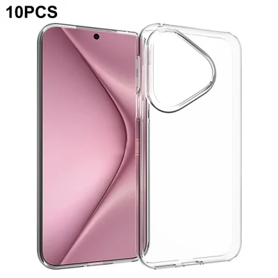 10 st / förpackning till Huawei Pura 80 skållfritt TPU-skyddande klart mobilskal