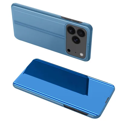 For iPhone 17 Pro Max Flip Leather Cover with Stand Full Body Protective Phone Case - Sky Blue