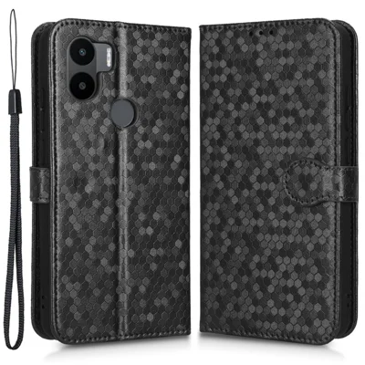 Per Xiaomi Redmi A1+ 4G Pattern Portafoglio Impronte Case PU Pettura Piella Pietble Coperchi - Nero