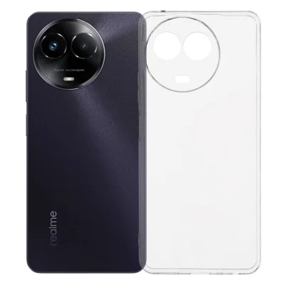 For Realme C67 5G Back Cover Ultra Thin Flexible TPU Clear Phone Case