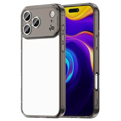 For iPhone 17 Pro Max Case TPU + Acrylic Phone Back Cover Anti Yellowing - Black