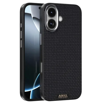 ABEEL For iPhone 17 Case Compatible with MagSafe Textured Micro-Embossing Back Cover - Black