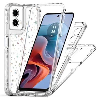 Custodia Motorola Moto G34/G45 A Portafoglio: Cover Flip In Pelle PU Con Porta Carte, Magnetico E Cavalletto - Antiurto E Morbida