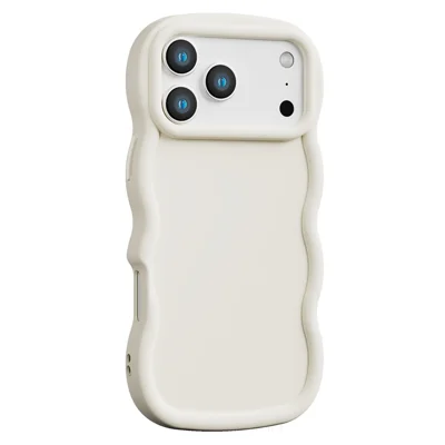 Bulk Purchasing For iPhone 17 Pro Max Case Wave Edge Anti Drop TPU Phone Back Cover - White