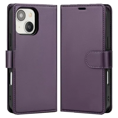 Bulk Purchasing For iPhone 14 Wallet Case Compatible with MagSafe Detachable Leather Flip Phone Cover - Purple