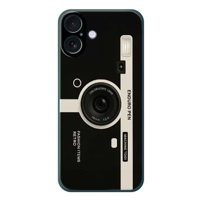 For iPhone 17 Hoesje Colorscope Lens Patroon Afdruk Rechte Rand TPU Telefoon Achterkant - Groen