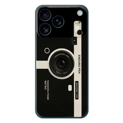 Voor iPhone 17 Pro-hoesje met Colorscope-lenspatroon Rechte rand TPU-telefoonhoesje - Groen