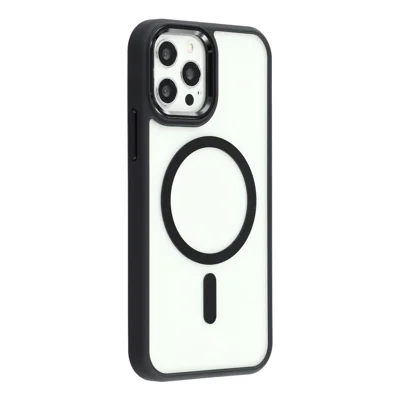 Obudowa na iPhone 12 Pro Max zgodna z MagSafe, antywypadkowa pokrywa TPU + PC - Czarny