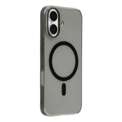 X-LEVEL For iPhone 17 Case Compatible with MagSafe Clear Back Slim Hard PC Phone Cover - Transparent Black