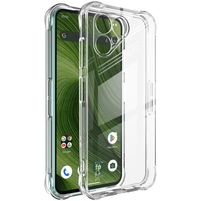 IMAK voor Fairphone (Gen. 6) hoesje TPU telefoonhoes Airbag schokbestendige bescherming - Transparant
