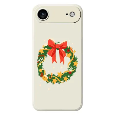 Voor iPhone Air Case met Print van Boogkrans Rechte Rand TPU Telefoonhoesje - Beige