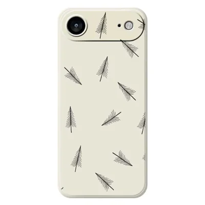 TPU-hoesje voor iPhone Air met handgetekend boommotief Rechte rand TPU telefoonhoesje - Beige