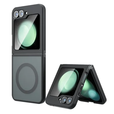 For Samsung Galaxy Z Flip5 5G Magnetic Case TPU + PC Matte Skin Touch Phone Cover