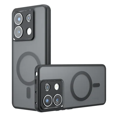 Magnetic Case for Xiaomi Redmi Note 13 Pro 4G Matte Skin Touch Phone Cover