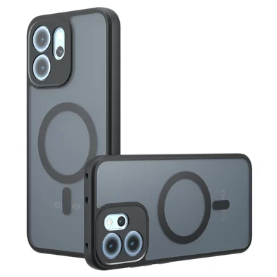 Oppo Reno14 F 5G-hoesje compatibel met MagSafe TPU + PC matte touchhoes met huidgevoel