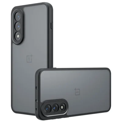 For OnePlus Ace 5 Ultra 5G / Nord 5 5G Case Skin-Touch TPU + PC Matte Phone Back Cover, Transparent Black
