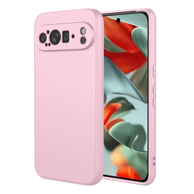 For Google Pixel 9 Pro XL Case Soft TPU Shockproof Protective Phone Cover - Pink