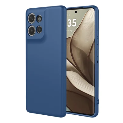 For Motorola Edge 50 5G Case Soft TPU Shockproof Protective Phone Cover - Blue