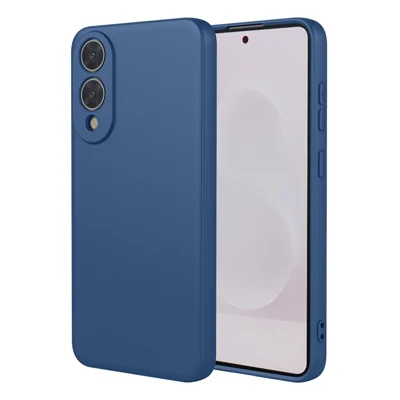 Voor Samsung Galaxy S25 Edge hoesje zacht TPU stootvaste beschermmontage - Blauw