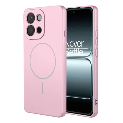 Bulk Purchasing For OnePlus 13T 5G Magnetic Case Soft TPU Phone Back Cover - Pink