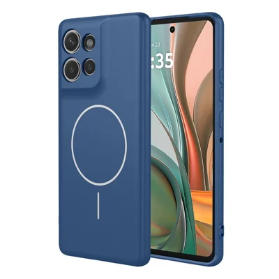 Bulk Purchasing For Motorola Moto G75 5G Magnetic Case Soft TPU Phone Back Cover - Blue