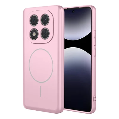 Bulk Purchasing For Xiaomi Redmi Note 14 Pro 4G Magnetic Case Soft TPU Phone Back Cover - Pink
