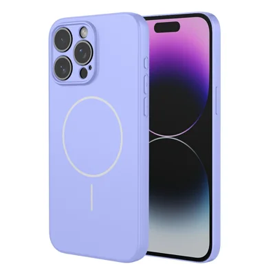 Bulk Purchasing For iPhone 15 Pro Case Compatible with MagSafe Soft TPU Phone Back Cover - Purple