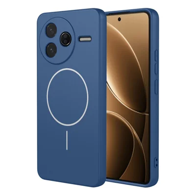 Bulk Purchasing For Xiaomi Redmi K80 5G  /  Poco F7 Pro 5G Magnetic Case Soft TPU Phone Back Cover - Blue