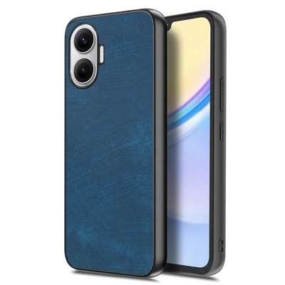 For Xiaomi Redmi Turbo 4 Pro 5G Case Shockproof Slim Retro Leather Phone Back Cover - Blue