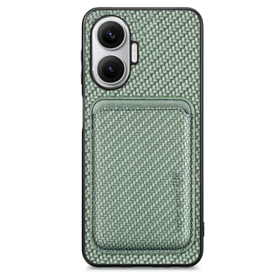 For Xiaomi Redmi Turbo 4 Pro 5G Case Magnetic Detachable Card Holder Phone Back Cover - Green