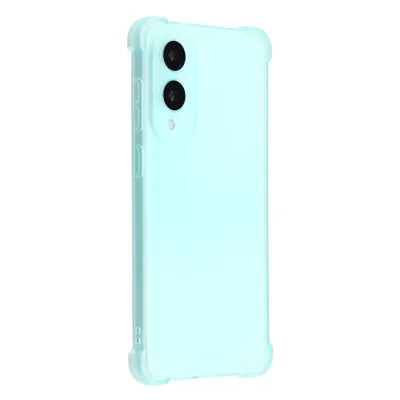 For Samsung Galaxy S25 Edge Case Skin Touch Matte TPU Phone Back Cover Precise Cutouts - Transparent Green