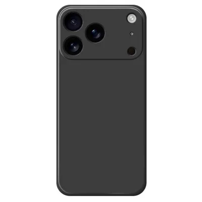 For iPhone 17 Pro Max Case Zacht TPU Stootvaste Beschermende Hoes - Zwart