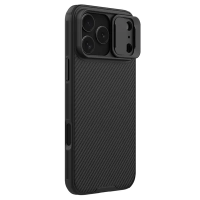 NILLKIN Camshield Pro Series for iPhone 18 Pro Max / 17 Pro Max Case PC + TPU Slide Camera Lid Phone Cover - Black