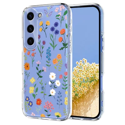 For Samsung Galaxy S24 Case Butterfly Floral Pattern Printing TPU Phone Back Cover - Daisies