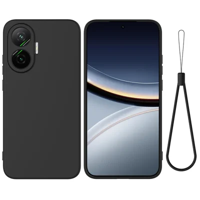 Lemxiee Case For Xiaomi POCO F7 Ultra Cover With Folding Stand & Anti-fingerprint & Anti-slip Flexible Silicone PU Leather Case Red - View #8