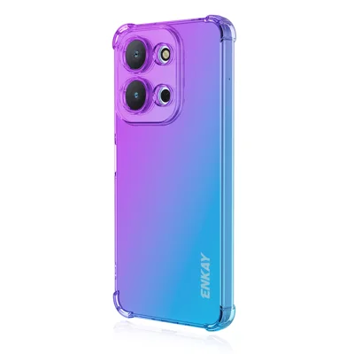 ENKAY For Xiaomi Redmi 15C 5G (EU) (173mm) / 15C 4G (EU) (173mm) TPU Case Thickened Four Corner Drop-proof Phone Back Cover - Purple / Blue