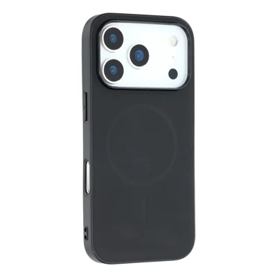 X-LEVEL For iPhone 17 Pro Max Case Compatible with MagSafe PC+TPU+PU Phone Back Cover - Black