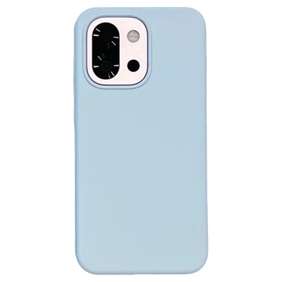 For OnePlus 13T 5G Case Skin-Friendly Liquid Silicone + PC Phone Cover - Baby Blue