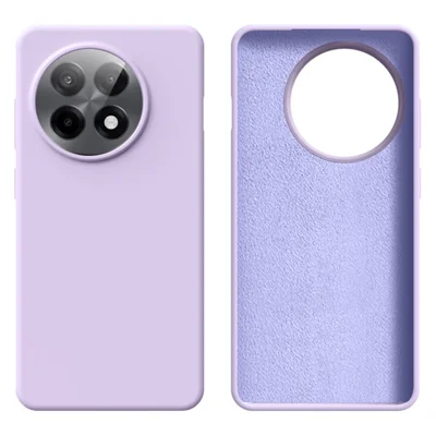 For OnePlus Ace 5 5G / Ace 5 Pro 5G Case Skin-Friendly Liquid Silicone + PC Phone Cover - Light Purple