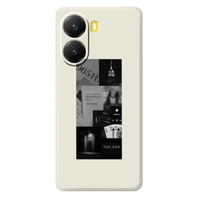 For Xiaomi Redmi Turbo 4 5G  /  Poco X7 Pro 5G Case Stitching Photos Pattern Printing Straight Edge TPU Phone Back Cover - Beige