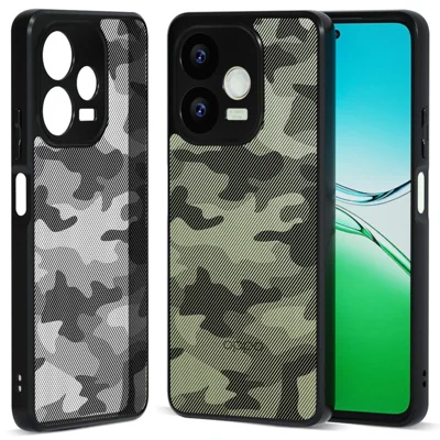 IBMRS For Oppo A5 Pro 4G (Global) / 5G (Global) Case Soft TPU Frame Hard PC Back Anti-Fall Phone Cover - Artistic Camouflage