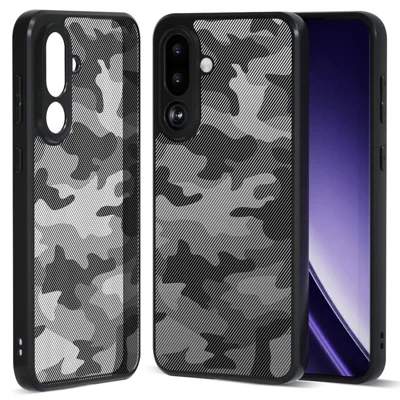 IBMRS For Samsung Galaxy M16 5G / F16 5G Case Soft TPU Frame Hard PC Back Anti-Fall Phone Cover - Artistic Camouflage