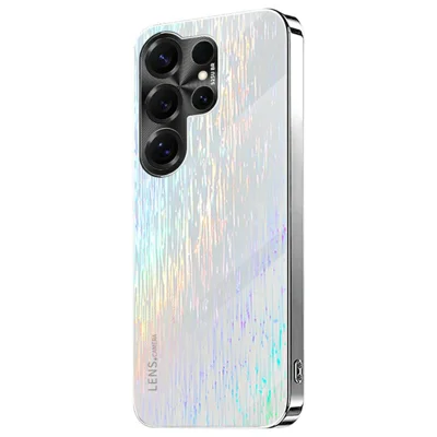 For Samsung Galaxy S25 Ultra Colorful Phone Case Ultra Slim Dropproof Hard PC Back Cover - White