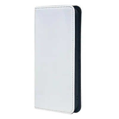 For iPhone 16 Case DIY Blank Heat Transfer Leather Flip Phone Cover Set with Inner TPU Case