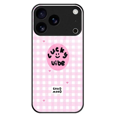 For iPhone 17 Pro Case PC TPU Tempered Glass Pattern Printing Phone Back Cover - B0118