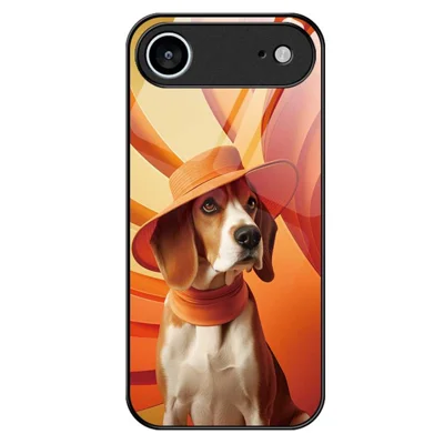 For iPhone Air Case Anti Drop PC TPU Tempered Glass Pattern Printing Phone Back Cover - B0168